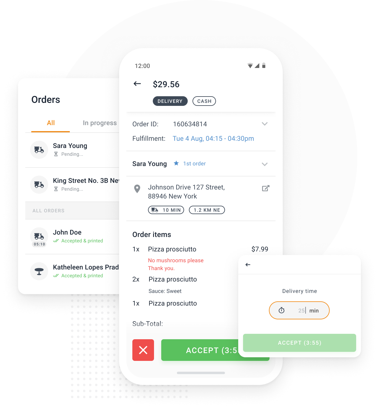 The restaurant ordering app for Android and iOS